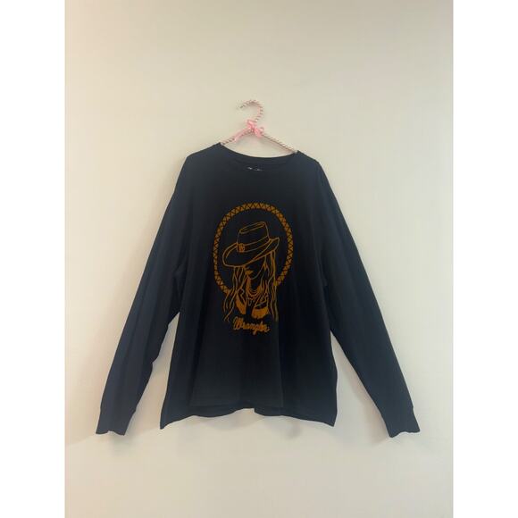 Wrangler Retro Women's‎ Sz XL Top Cowgirl Long Sleeve Cotton Western Shirt Rodeo - Picture 2 of 6